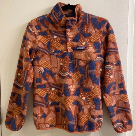 Fleece Jacket Patagonia Canyon Block Big Sisu Brown Patagonia